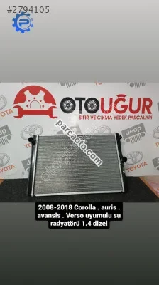 2007-2018 auris dizel radyatör