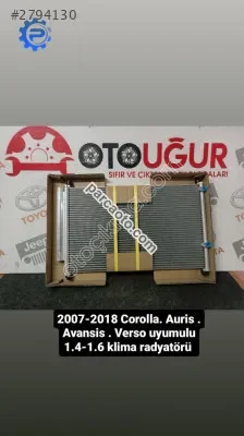 2007-2018 corolla klima radyatörü