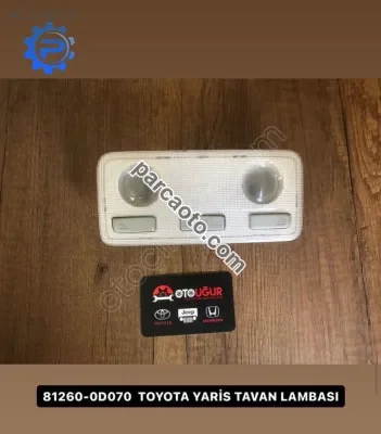 81260-0d070 toyota yaris tavan lambası