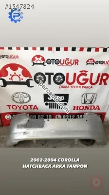 2002-2004 toyota corolla hatcback arka tampon çıkma