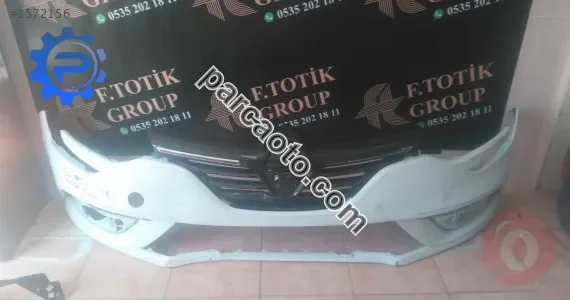 RENAULT MEGAN 4 makyajlı orjinal beyaz ön Tampon