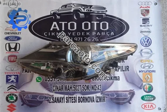 Toyota auris orjinal çıkma sol far