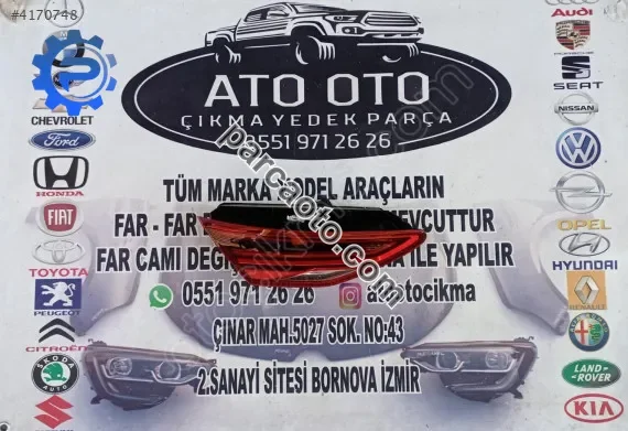 Seat leon orjinal çıkma sol iç stop