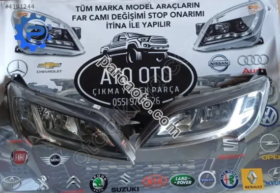 Fiat ducato orjinal çıkma sağ sol far ledsiz d