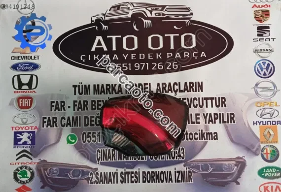 Fiat egea cross orjinal çikma sağ ledli stop d
