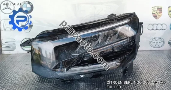 Citroen berlıngo orjinal çıkma sol far