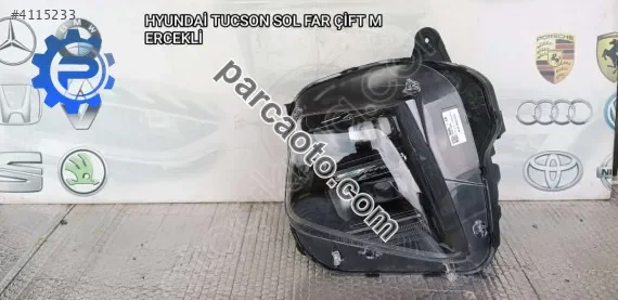 Hyundai tucson orjınal çıkma sol far çift mercekli