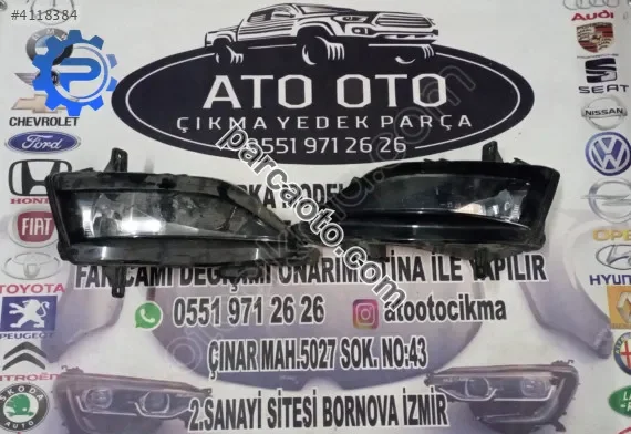 Volkswagen golf 7.5 orjinal cıkma sağ sol sis farı