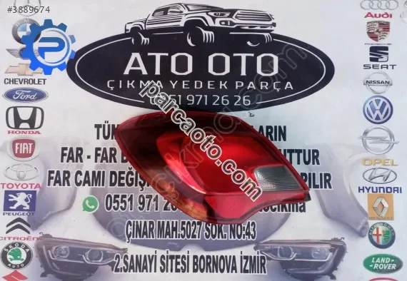 Opel corsa e orjinal çıkma sol stop