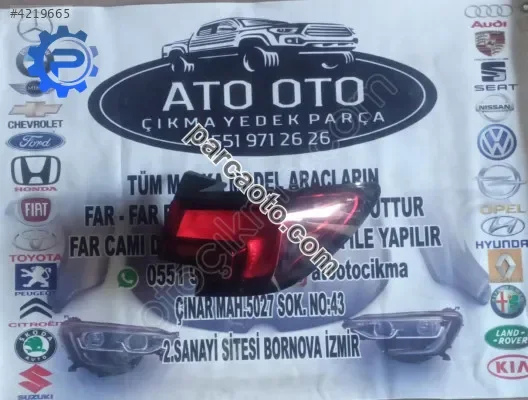 Opel astra k orjinal cıkma sağ stop n