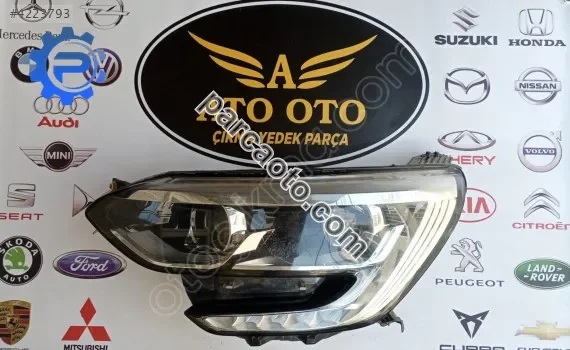 Renault megane 4 orjinal çıkma sol far (sarı soket) v