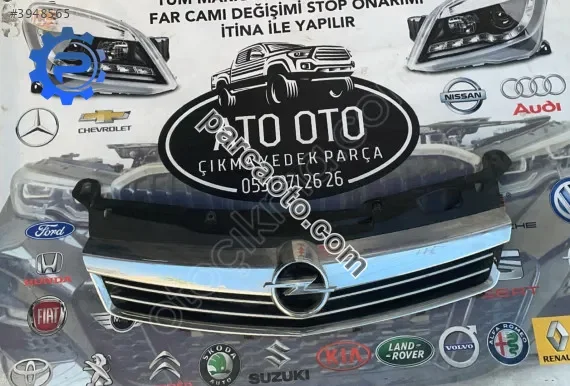 Opel astra h orjinal çıkma ön panjur nikelaj