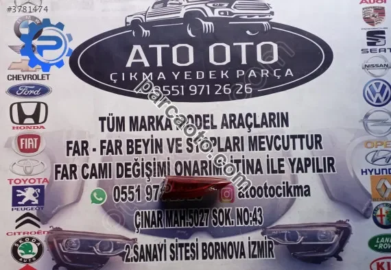 Fiat egea orjinal çıkma sağ bagaj stop
