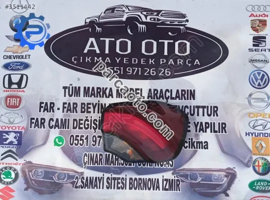 Egea cross orjinal çıkma sağ stop ledli