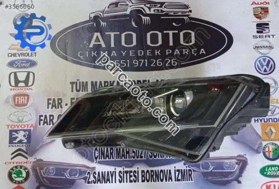 Skoda süper b orjinal çıkma sol far