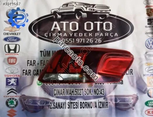 Peugeot 301 orjinal çıkma sağ stop