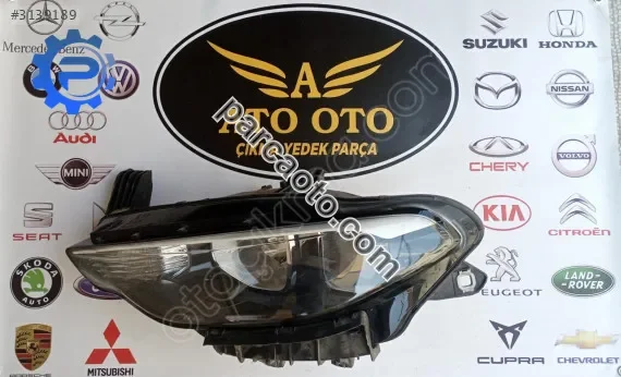Fiat egea orjinal çıkma sol far (içi siyah)