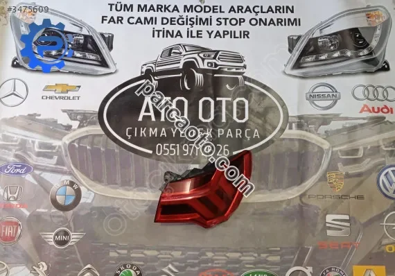 Audi q3 19 sonrası orjinal çıkma sağ stop