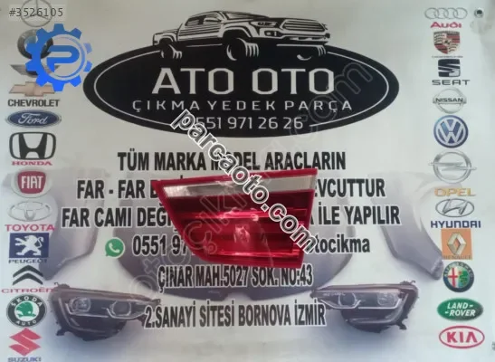 Bmw x3 orjinal çıkma sol iç stop