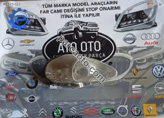 Fiat punto orjinal çıkma sağ far beyaz soket