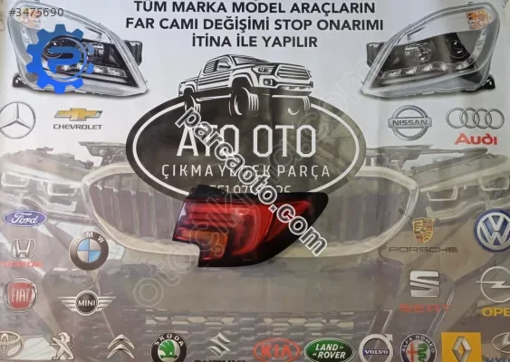 Opel astra k orjinal çıkma sağ arka stop