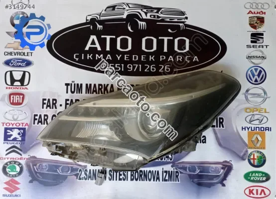 Toyota yaris orjinal çıkma sol far