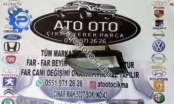 Volkswagen golf 7 orjinal çıkma sol sis farı