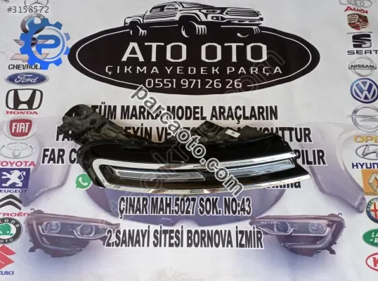 Citroen c5 air cross orjinal çıkma sağ gündüz ledi