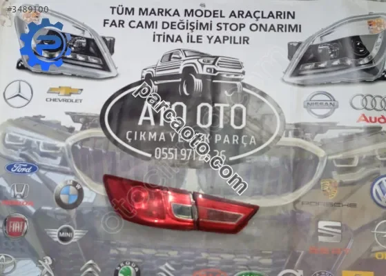 Renault clio 4 orjinal çıkma sol iç dış stop