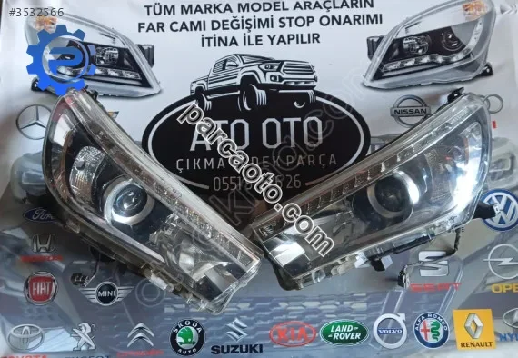 Toyota hilux orjinal çıkma sağ sol far