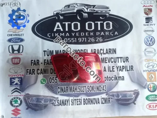 Volkswagen jetta makyajsız orjinal cıkma sol stop