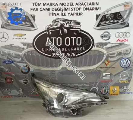 Toyota avensis orjinal çıkma sağ far