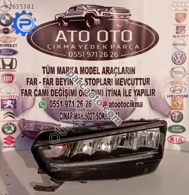 Orjinal Çıkma Skoda Octavia Sol LED Far - Full