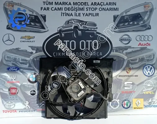 Bmw f30 3 serisi benzinli fan moturu ve kasası orjinal çıkma