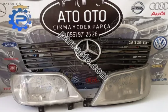 Mercedes vito orjınal çıkma sağ sol far panjur 1996 - 2006