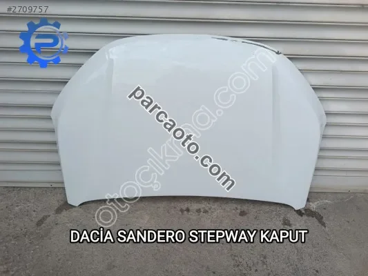 Dacia sandero stepway orjinal çıkma motor kaputu