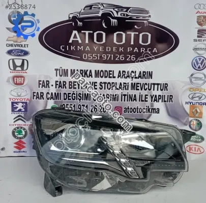 Peugeot Rifter Sağ Ön Far Mercekli Ledli ORJİNAL ÇIKMA