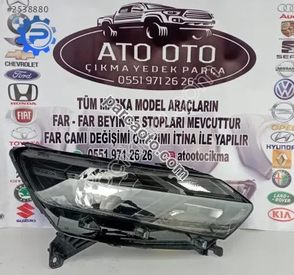 Dacia sandero orjinal çıkma sağ far içi siyah