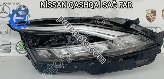 Nissan qashqai sağ far orjinal çıkma parça