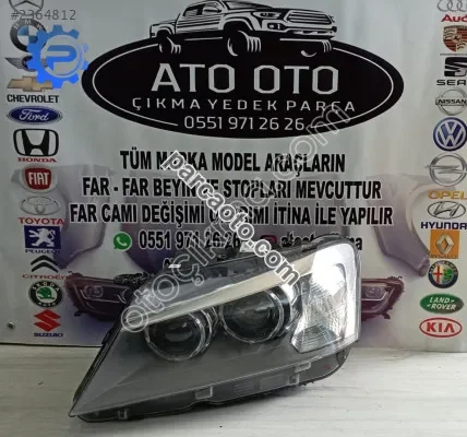 Bmw x3 orjinal çıkma sol far