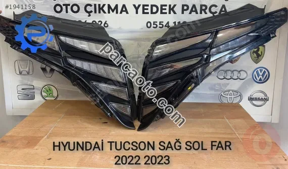 Hyundai tucson orjınal çıkma  sağ sol far 2022 2023