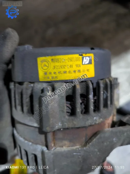 Geely Familia Şarj Dinamosu - Sakarya Adapazarı