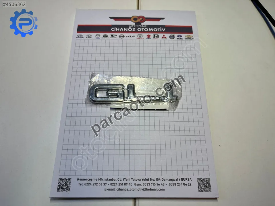 TOYOTA YAZI ARK BAGAJ KROM GLİ TOYOTA YAZI ARK BAGAJ KROM GLİ