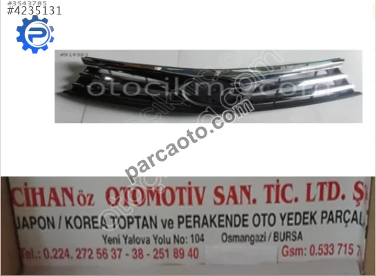 Toyota Corolla Nikelajlı Panjur 2014..