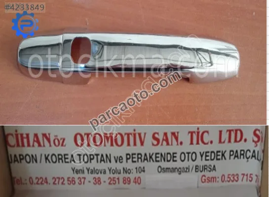 4 KAPI SET COROLLA KAPI KOLU PASLANMAZ ÇELİK 2002 2007. 4 KAPI SET COROLLA KAPI KOLU PASLANMAZ ÇELİK 2002 2007.