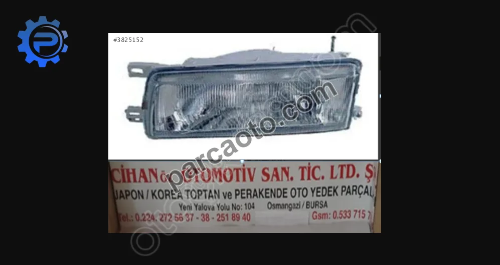 Nissan sunny ön sağ- sol far 1990-1993 bg010-060-72y00;;