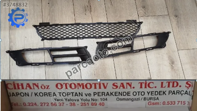 Kia rio tampon ızgara set 2006-2010 sedan çıtalı tampon