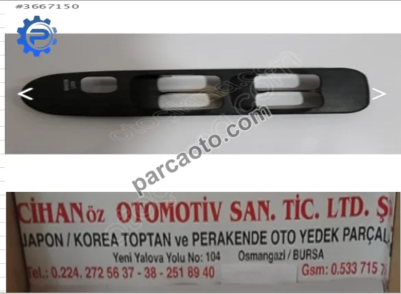 Mitsubishi Carisma Kontrol Düğmeleri - Bursa Osmangazi