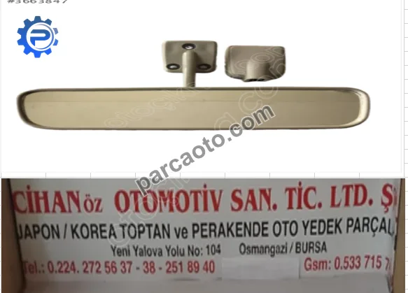 Mitsubishi L200 İç Ayna - Bursa Osmangazi