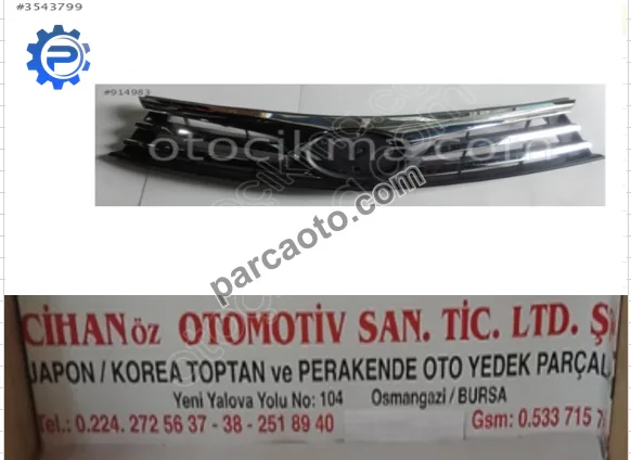 Toyota Corolla Nikelajlı Panjur 2014